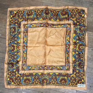 Vintage Jacques Rousseau Paisley Print Scarf